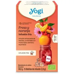 Infusão Fria Yogi BIO Morango E Laranja